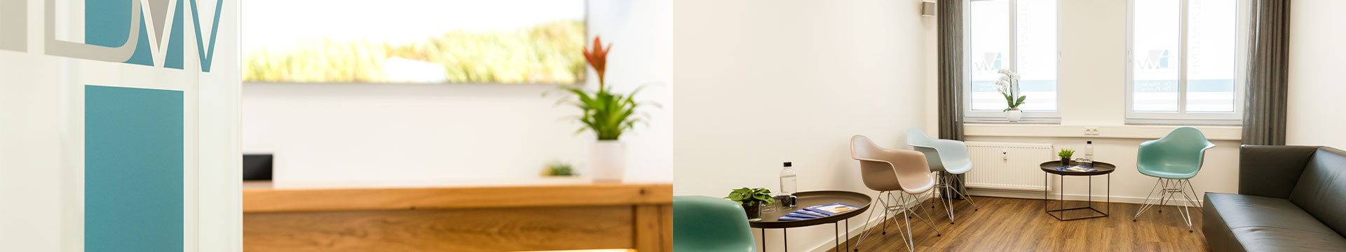 Rezeption & Zwartezimmer · Praxissharing MVZ MADERMA GmbH Dr. Mader & Kollegen
